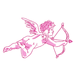 Cupid Love Heart PNG Art