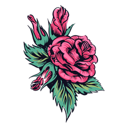 Detailed Rose PNG Art