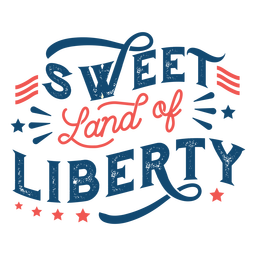 Fourth of July Liberty Emblem
