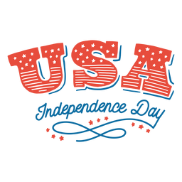 Fourth of July Text Design
