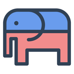 GOP Elephant USA Icon PNG