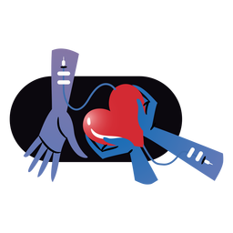 Heart Health Donation Badge PNG