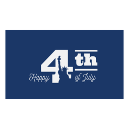 July 4th Joyful Text PNG