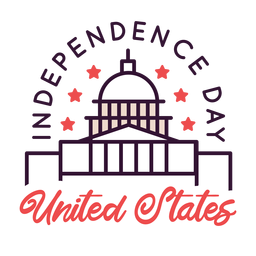 July Fourth Badge PNG Art