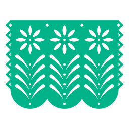 Mexican Flower Garland PNG