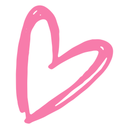 Monochrome Heart Doodles PNG Art
