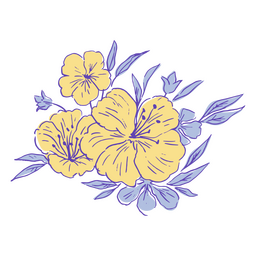 Nature Flower Icon PNG Design