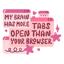 Pink Heart Tab Overload Design