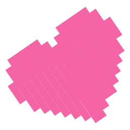 Pixel Love Heart Design