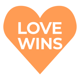 Pride Heart Badge PNG Design
