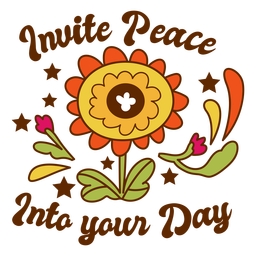Sunflower Peace Badge