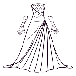 USA Formal Dress Stroke Pattern