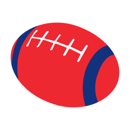 USA Rugby Ball PNG Design