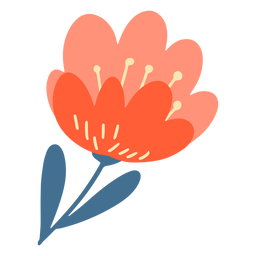 Vibrant Tulip Flat PNG Art